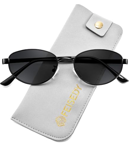 リムアーク　Oval-shaped classic OP BLACK 36 Xpectrum Vintage Retro Oval Sunglasses for Womens Mens, Trendy